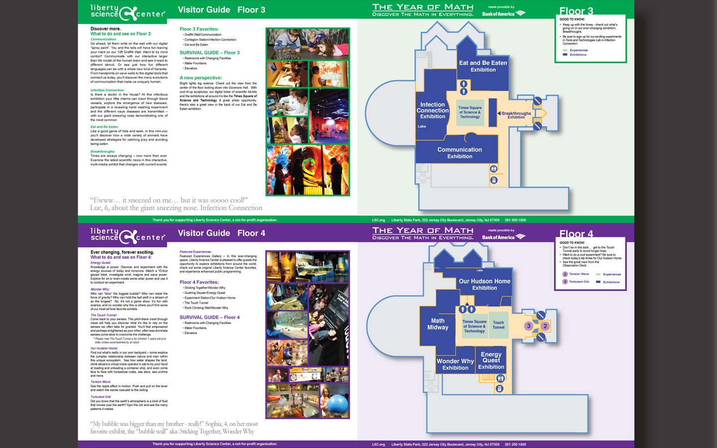 Visitor guide map design and concept