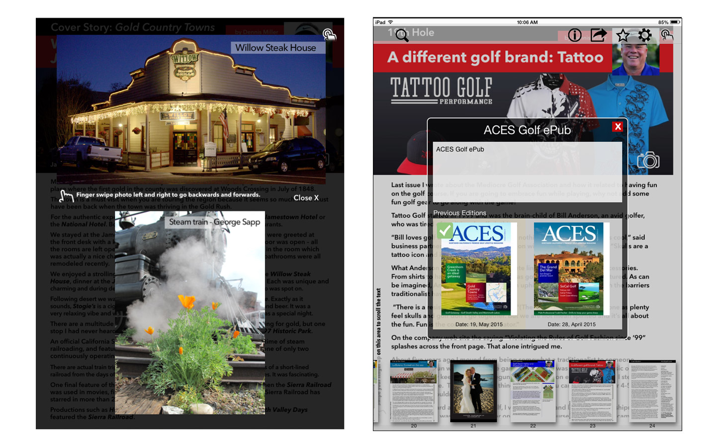 Design features, UI/UX, look and feel.
