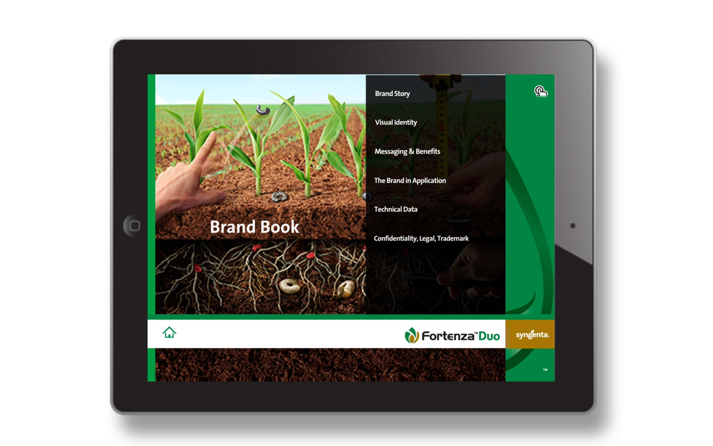Internal menu navigation and design