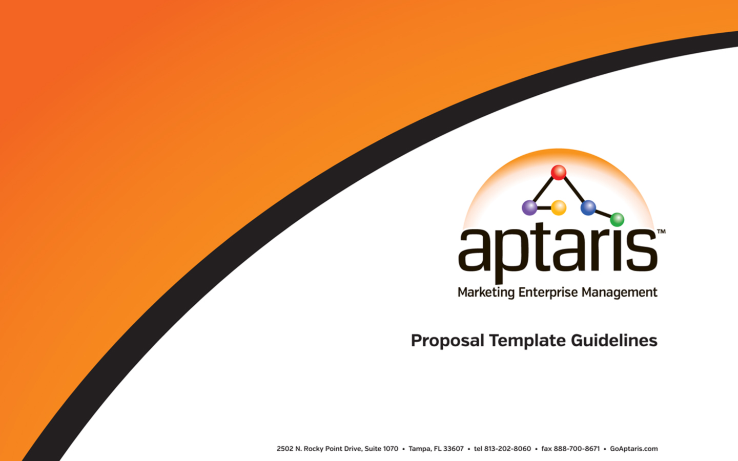 Proposal look and feel and templates with guidelines