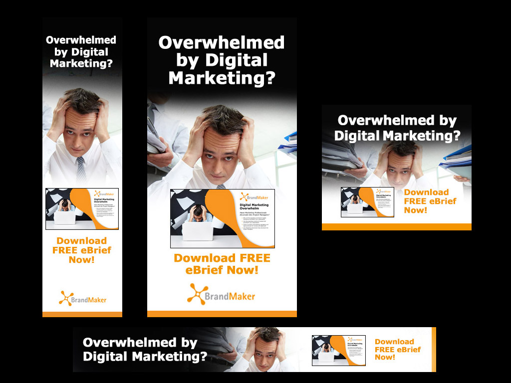 Banner ad campaign design for brief series