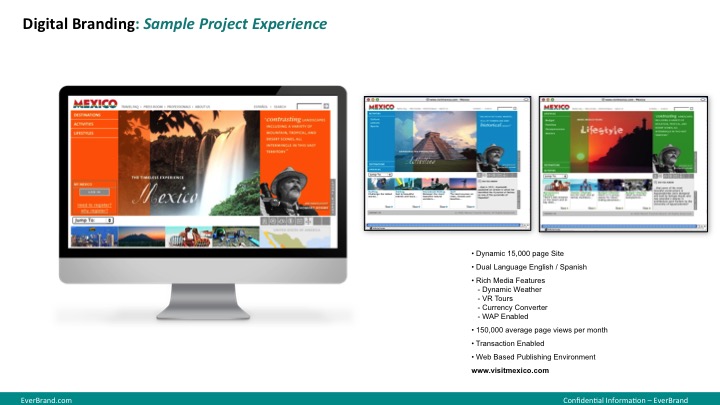 VisitMexico.com website research, strategy, design and execution.